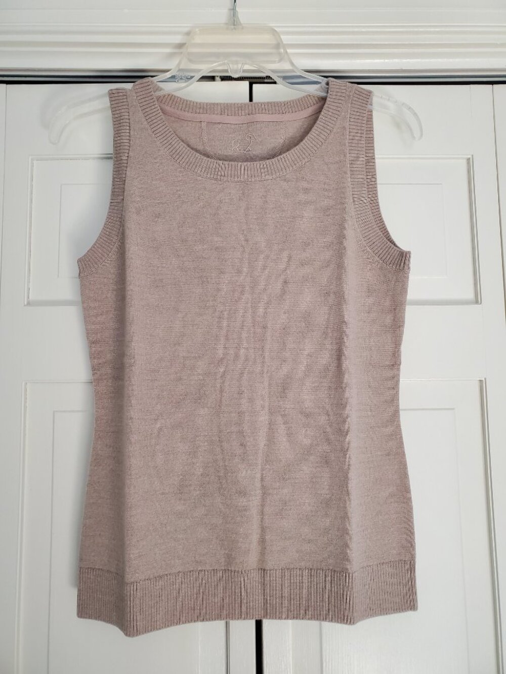 Woolx Chessy 100% Merino Wool Sweater Tank Top XS Sandstone Haze